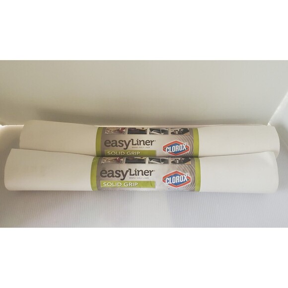 Duck Solid Grip EasyLiner Non Adhesive Shelf Liner with Clorox 2 pk 20" x 6' - Picture 1 of 4
